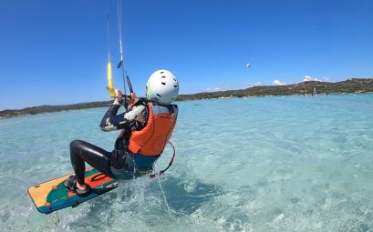 Partir faire du kitesurf été